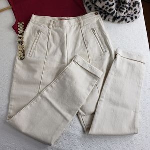 Victoria's Secret London Jean, cream color, Size 6